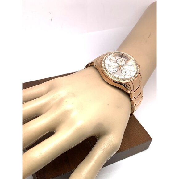 Timex Women's Watch TW2V57900 Quartz Chronograph Silver Dial Rose Gold 38mm - Picture 5 of 15